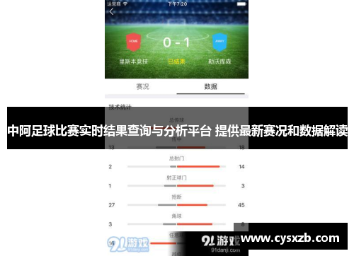 中阿足球比赛实时结果查询与分析平台 提供最新赛况和数据解读